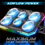 Kép 4/10 - Spirit of Gamer Notebook Hűtőpad 17"-ig - AIRBLADE 700 RGB (29dB; max. 180 m3/h; 4x10cm+2x7cm, RGB LED, 2xUSB2.0)