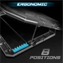 Kép 7/10 - Spirit of Gamer Notebook Hűtőpad 17"-ig - AIRBLADE 700 RGB (29dB; max. 180 m3/h; 4x10cm+2x7cm, RGB LED, 2xUSB2.0)