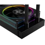 Kép 4/10 - ID-Cooling CPU Water Cooler - Space SL240 (13.8-30.5dB; max. 132,52 m3/h; 2x12cm, A-RGB LED, fekete)