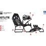 Kép 5/6 - Next Level Racing Szimulátor cockpit - GT-LITE Playstation Edition (Formula ülés; tartó konzolok)