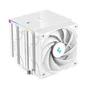 Kép 2/10 - DeepCool CPU Cooler - AK620 Digital WH (28 dB; max, 117,21 m3/h; 4pin csatlakozó, 6 db heatpipe, 2x12cm, PWM, fehér)