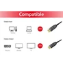 Kép 5/7 - Equip Kábel - 119443 (Aktív, DisplayPort 1.4, apa/apa, 8K/60Hz, HDCP/HDR/DSC/MST, aranyozott, 30m)