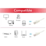 Kép 3/4 - Equip Kábel - 603007 (UTP patch kábel, CAT6A, Réz, LSOH, 10Gb/s, fehér, 10m)