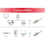 Kép 3/4 - Equip Kábel - 603018 (UTP patch kábel, CAT6A, Réz, LSOH, 10Gb/s, bézs, 15m)