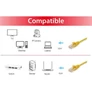 Kép 3/5 - Equip Kábel - 603066 (UTP patch kábel, CAT6A, Réz, LSOH, 10Gb/s, sárga, 7,5m)