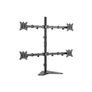 Kép 1/10 - Equip Monitor Asztali állvány - 650127 (17"-32", 4 monitor, dönthető, forgatható, állítható magasság, Max.:4x9kg,fekete)