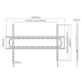 Kép 7/8 - Equip TV Fali konzol - 650338 (60"-120", Max.: 120kg, fekete)
