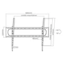 Kép 9/10 - Equip TV Fali konzol - 650339 (60"-120", Max.: 120kg, dönthető, fekete)