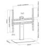 Kép 8/9 - Equip Monitor Asztali állvány - 650611 (32"-55", 1 kijelző, forgatható, állítható magasság, Max.:40kg, fekete)