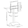 Kép 9/10 - Equip Monitor Asztali állvány - 650610 (32"-65", 1 kijelző, motoros állítható magasság: 718-1068 mm, Max.:50kg, fekete)
