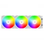 Kép 3/7 - ID-Cooling CPU Water Cooler - FX360 ARGB WHITE (35,2dB; max. 129,39 m3/h; 3x12cm, A-RGB LED, fehér)
