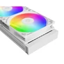 Kép 4/7 - ID-Cooling CPU Water Cooler - FX360 ARGB WHITE (35,2dB; max. 129,39 m3/h; 3x12cm, A-RGB LED, fehér)