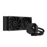Kép 1/6 - DeepCool CPU Water Cooler - LS520S Zero Dark (max 19dB; max. 145,86 m3/h; 2x12cm, A-RGB LED)