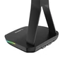 Kép 5/5 - Rampage Fejhallgató állvány - TOWER T14 (fekete, műanyag, USB HUB, RGB)