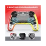 Kép 7/9 - Spirit of Gamer Gamepad Vezeték Nélküli - Pulse Bluetooth (BT, Vibration, PC/iOS/Android kompatibilis, fekete-kék)