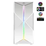 Kép 2/9 - Spirit of Gamer Számítógépház - CLONE 3 White (fekete, ablakos, 2x12cm ventilátor, alsó táp,  ATX, 1xUSB3.0, 2xUSB2.0)
