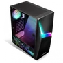 Kép 3/7 - Spirit of Gamer Számítógépház - CLONE 4 Black (fekete, ablakos, 8x12cm ventilátor, alsó táp,  ATX, 1xUSB3.0, 2xUSB2.0)