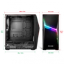 Kép 7/7 - Spirit of Gamer Számítógépház - CLONE 4 Black (fekete, ablakos, 8x12cm ventilátor, alsó táp,  ATX, 1xUSB3.0, 2xUSB2.0)