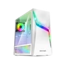 Kép 1/10 - Spirit of Gamer Számítógépház - CLONE 4 White (fekete, ablakos, 2x12cm ventilátor, alsó táp,  ATX, 1xUSB3.0, 2xUSB2.0)