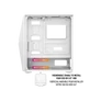 Kép 3/10 - Spirit of Gamer Számítógépház - CLONE 4 White (fekete, ablakos, 2x12cm ventilátor, alsó táp,  ATX, 1xUSB3.0, 2xUSB2.0)