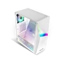 Kép 8/10 - Spirit of Gamer Számítógépház - CLONE 4 White (fekete, ablakos, 2x12cm ventilátor, alsó táp,  ATX, 1xUSB3.0, 2xUSB2.0)