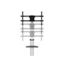 Kép 6/9 - Equip TV állvány - 650630 (37"-86" álló, gurulós, forgatható 90°, dönthető, Max.:50kg, fekete)