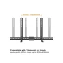 Kép 4/10 - Equip Soundbar fali konzol - 650895 (Támogatott szélesség: 86-155mm, rezgés csökkentés, fekete)