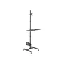 Kép 1/10 - Equip Munkaállomás állvány - 650171 (17"-32", 1 monitor, dönthető, forgatható, gurulós, Max.: 8kg, fekete)