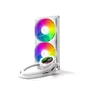 Kép 2/9 - ID-Cooling CPU Water Cooler - Space SL240 XE WHITE (25dB; max. 129,39 m3/h; 2x12cm, A-RGB LED, fehér)