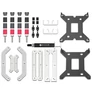 Kép 7/9 - ID-Cooling CPU Water Cooler - Space SL240 XE WHITE (25dB; max. 129,39 m3/h; 2x12cm, A-RGB LED, fehér)