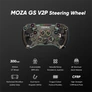 Kép 3/3 - Moza Racing kiegészítő - GS V2P GT Kormánykerék (Dual Clutch, RGB, 300mm, alcantara)