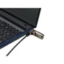 Kép 4/5 - Conceptronic Notebook Kábelzár - CUSTODIO01BS  (Számzáras, Standard Lock Slot, 1,8m)