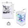 Kép 9/9 - Spirit of Gamer Számítógépház - SPECTRA Arctic (fehér, ablakos, 3x12cm ventilátor, alsó táp,  ATX, 1xUSB3.0, 2xUSB2.0)