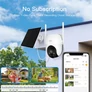 Kép 3/7 - Arenti IP wifi PT dómkamera - GO2T + SP2 (3MP, 4mm, kültéri, IR10m, 5200mAh, microSD, mikrofon, hangszóró, SP2 napelem)