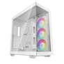 Kép 1/10 - DeepCool Számítógépház - CH780 WH (fehér, ablakos, 3x140mm A-RGB ventilllátor, E-ATX, 4xUSB3.0)