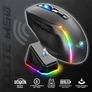Kép 6/10 - Spirit of Gamer Egér Vezeték nélküli  - ELITE-M50 Black (Optikai, 8000DPI, 1000Hz, 6 programozható gomb, RGB, fekete)