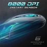 Kép 7/10 - Spirit of Gamer Egér Vezeték nélküli  - ELITE-M50 Black (Optikai, 8000DPI, 1000Hz, 6 programozható gomb, RGB, fekete)