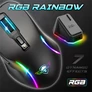 Kép 8/10 - Spirit of Gamer Egér Vezeték nélküli  - ELITE-M50 Black (Optikai, 8000DPI, 1000Hz, 6 programozható gomb, RGB, fekete)