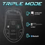 Kép 9/10 - Spirit of Gamer Egér Vezeték nélküli  - ELITE-M50 Black (Optikai, 8000DPI, 1000Hz, 6 programozható gomb, RGB, fekete)