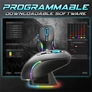 Kép 10/10 - Spirit of Gamer Egér Vezeték nélküli  - ELITE-M50 Black (Optikai, 8000DPI, 1000Hz, 6 programozható gomb, RGB, fekete)