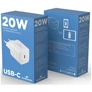 Kép 4/4 - Bluestork Hálózati töltő - PW-NB-20-C (USB-C, 20W, fehér)