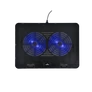 Kép 1/5 - Bluestork Notebook Hűtőpad 17"-ig - NB-COOLER-ONE (LED, 2xUSB-A)