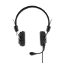 Kép 1/3 - Bluestork Fejhallgató - MC201 Office Headset (mikrofon; hangerő szabályzó, 3,5 Jack, fekete)