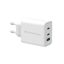 Kép 1/4 - Conceptronic telefon töltő adapter - ALTHEA12W (2xUSB-C+USB-A, 65W, fehér)