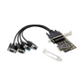 Kép 1/3 - Conceptronic Bővítőkártya - EMRICK11B (PCIe x1 to 4x DB9 (RS-232))