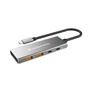 Kép 1/7 - Conceptronic USB Hub - HUBBIES15G (4 Port, USB-C to 2x USB-C+2x USB-A, szürke)