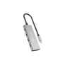 Kép 1/7 - Conceptronic USB Hub - HUBBIES15G (4 Port, USB-C to 4x USB-C szürke)