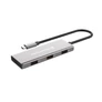 Kép 4/6 - Conceptronic USB Hub - HUBBIES17G (4 Port, USB-C to 4x USB-C+3x USB-A, szürke)