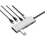 Kép 5/6 - Conceptronic USB Hub - HUBBIES17G (4 Port, USB-C to 4x USB-C+3x USB-A, szürke)