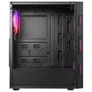Kép 4/7 - Rampage Számítógépház - PLAID V1 (fekete; üveg; ATX; alsó táp; 4x120mm RGB, 1xUSB3.0 + 2xUSB2.0)